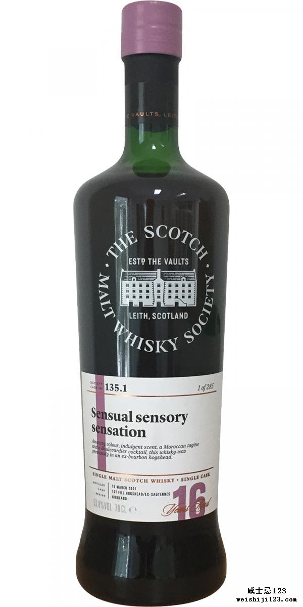 Loch Lomond 2001 SMWS 135.1