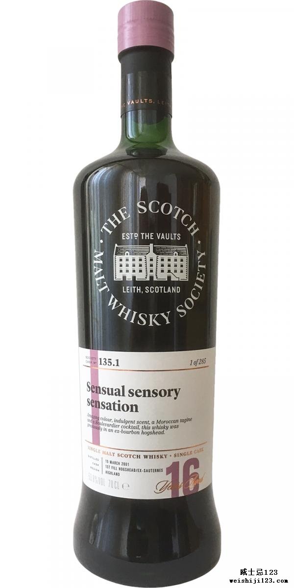 Loch Lomond 2001 SMWS 135.1