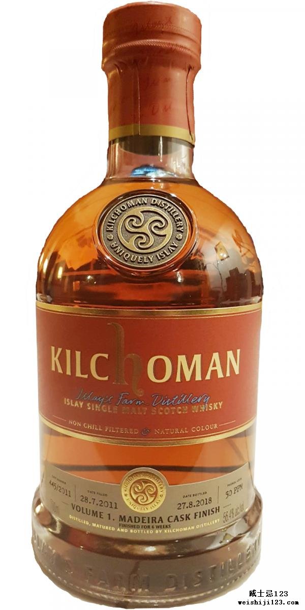 Kilchoman Volume 1 - Madeira Cask Finish