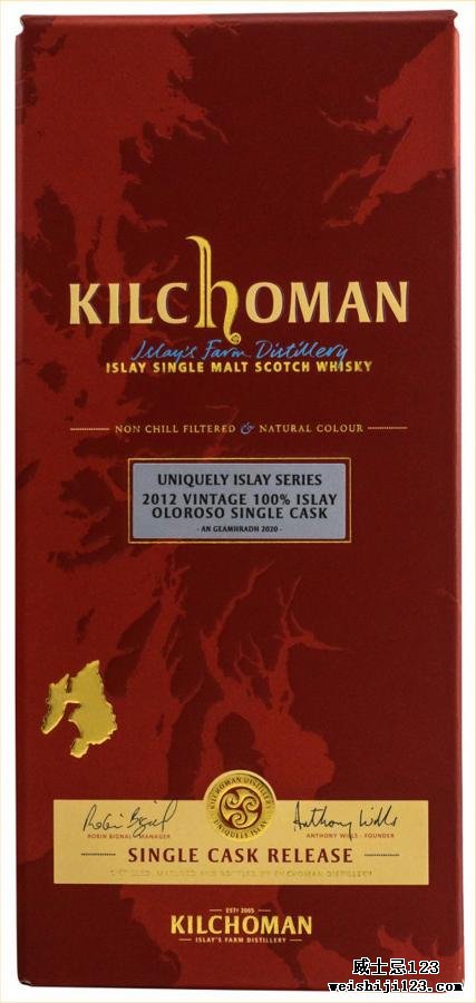 Kilchoman 2012 100% Islay Unpeated