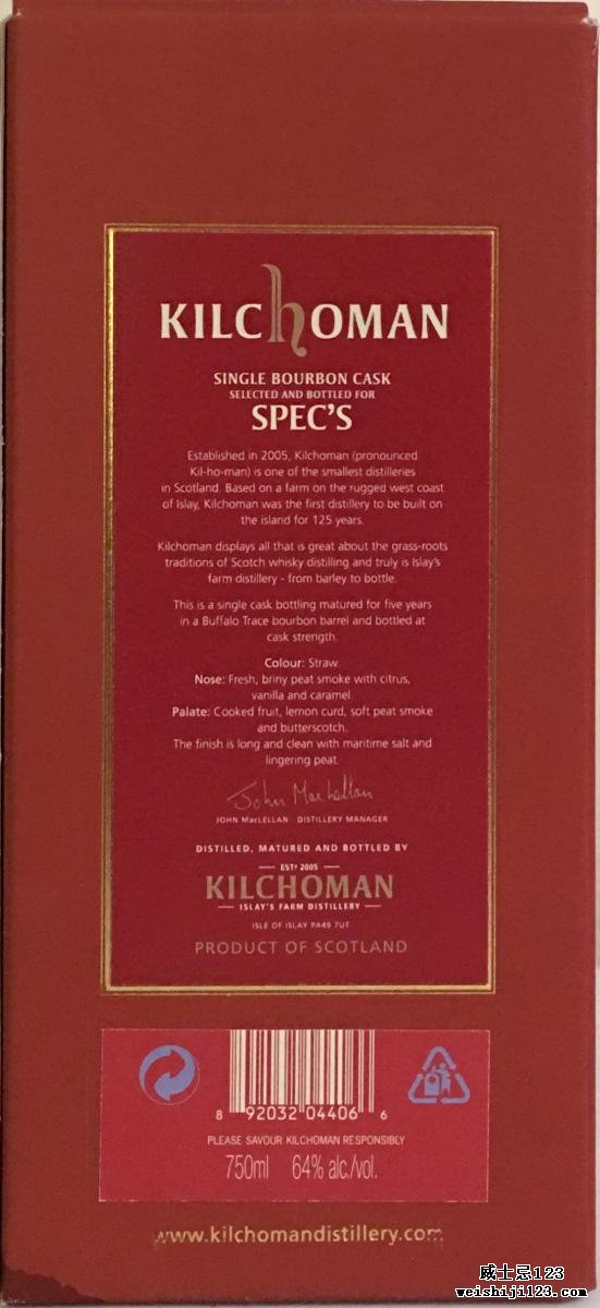 Kilchoman 2010