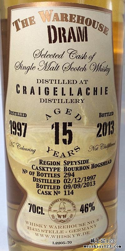 Craigellachie 1997 WW8