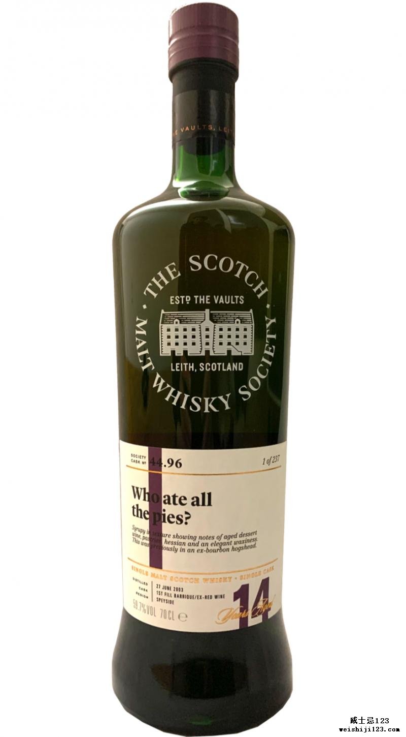 Craigellachie 2003 SMWS 44.96