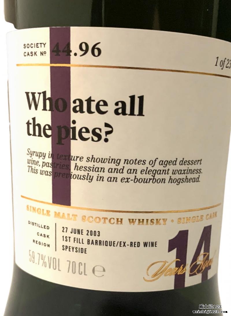 Craigellachie 2003 SMWS 44.96