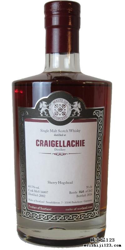 Craigellachie 2002 MoS