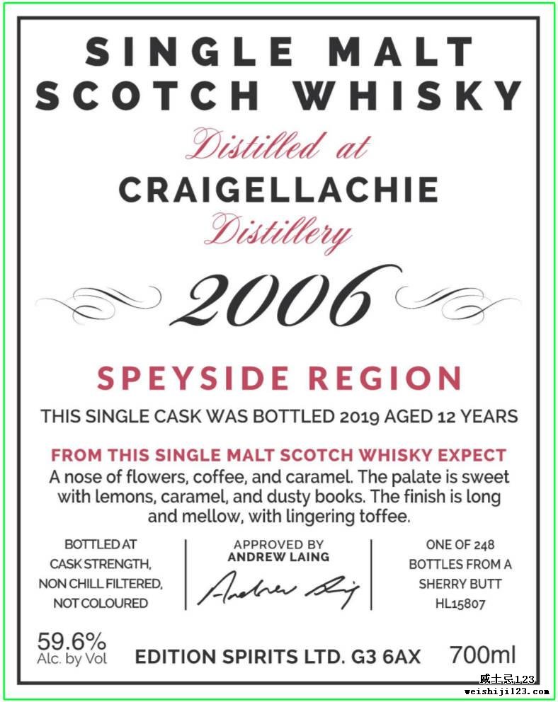 Craigellachie 2006 ED