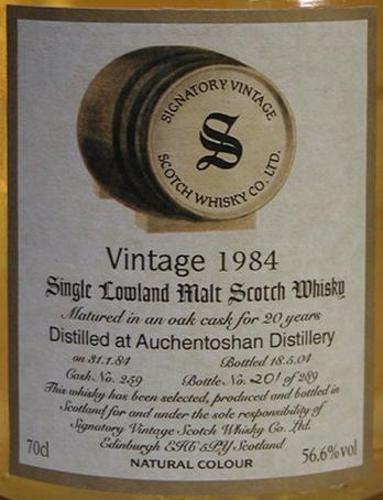 Auchentoshan 1984 SV