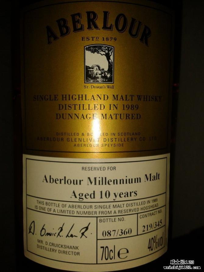 Aberlour 1989 Dunnage Matured