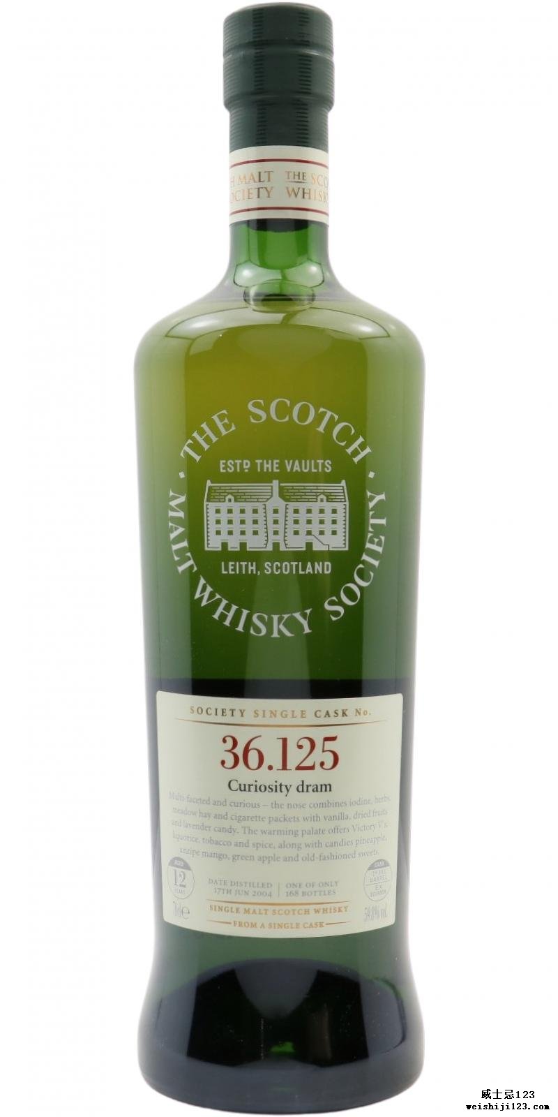 Benrinnes 2004 SMWS 36.125