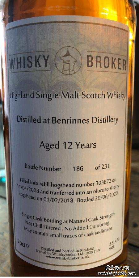 Benrinnes 2008 WhB