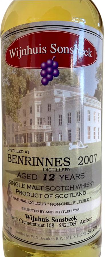 Benrinnes 2007 WIN