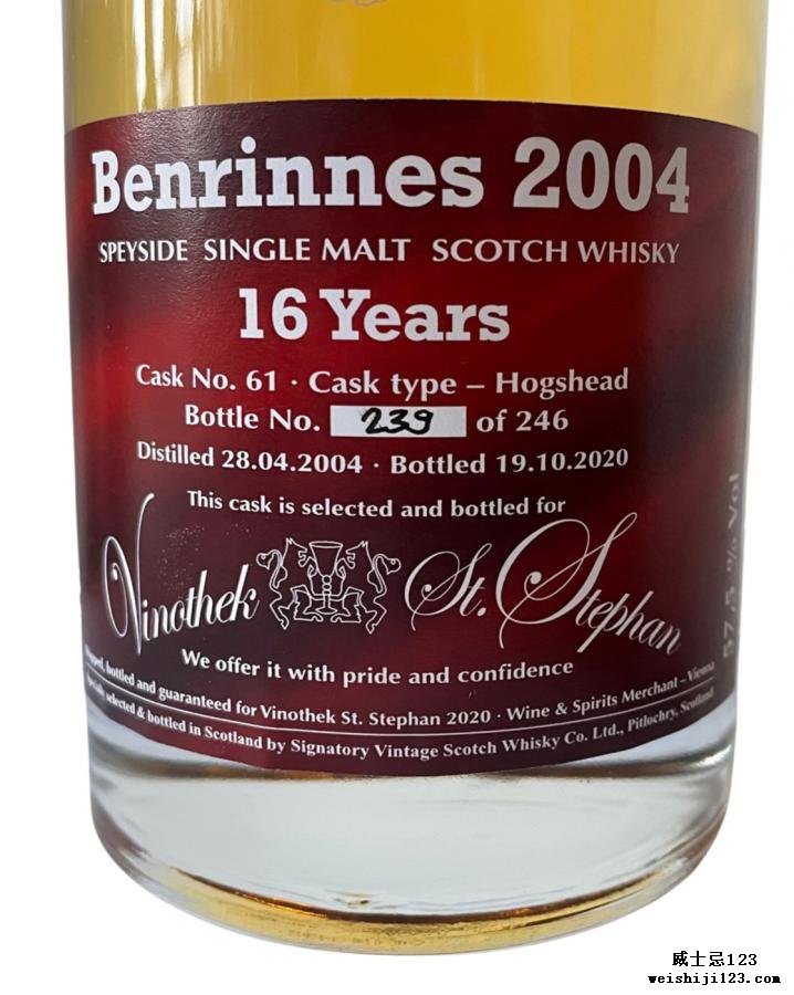 Benrinnes 2004 SV