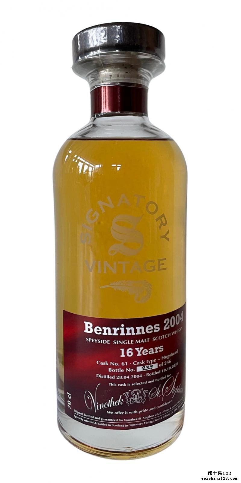 Benrinnes 2004 SV