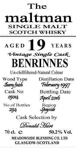 Benrinnes 1997 MBl