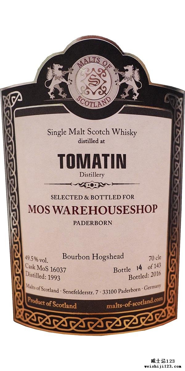 Tomatin 1993 MoS