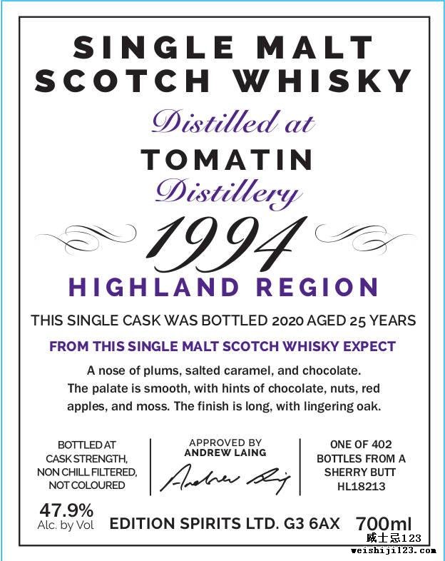 Tomatin 1994 ED