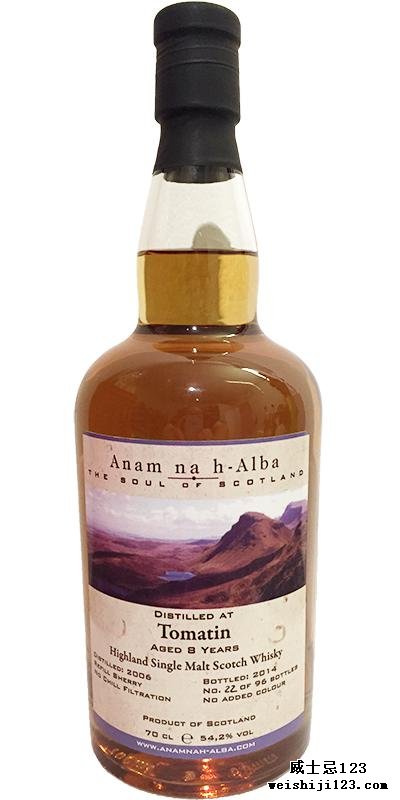 Tomatin 2006 ANHA