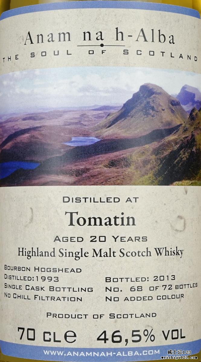 Tomatin 1993 ANHA