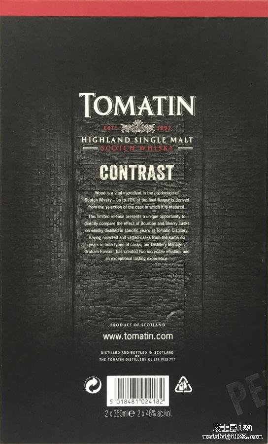 Tomatin Contrast (Bourbon Matured)