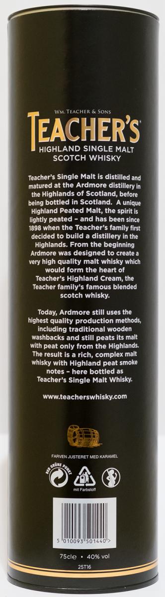Teacher's Highland Single Malt Scotch Whisky