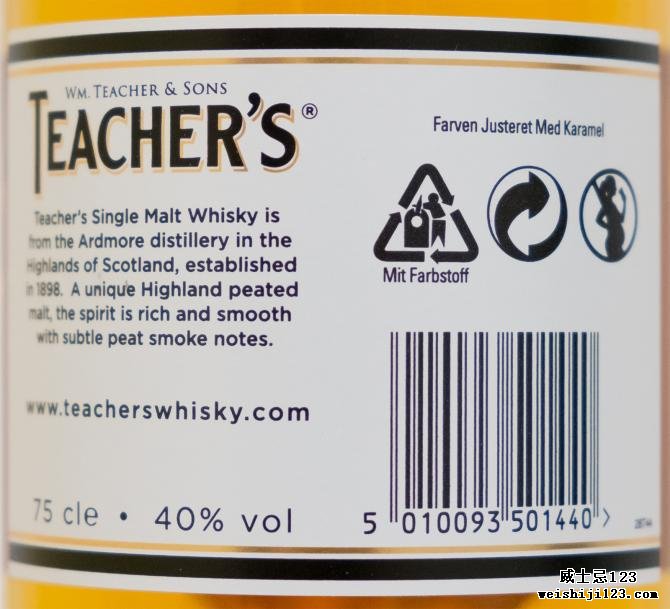 Teacher's Highland Single Malt Scotch Whisky