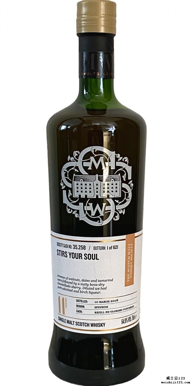 Glen Moray 2008 SMWS 35.258