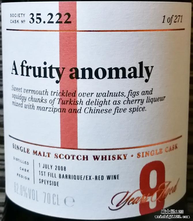 Glen Moray 2008 SMWS 35.222