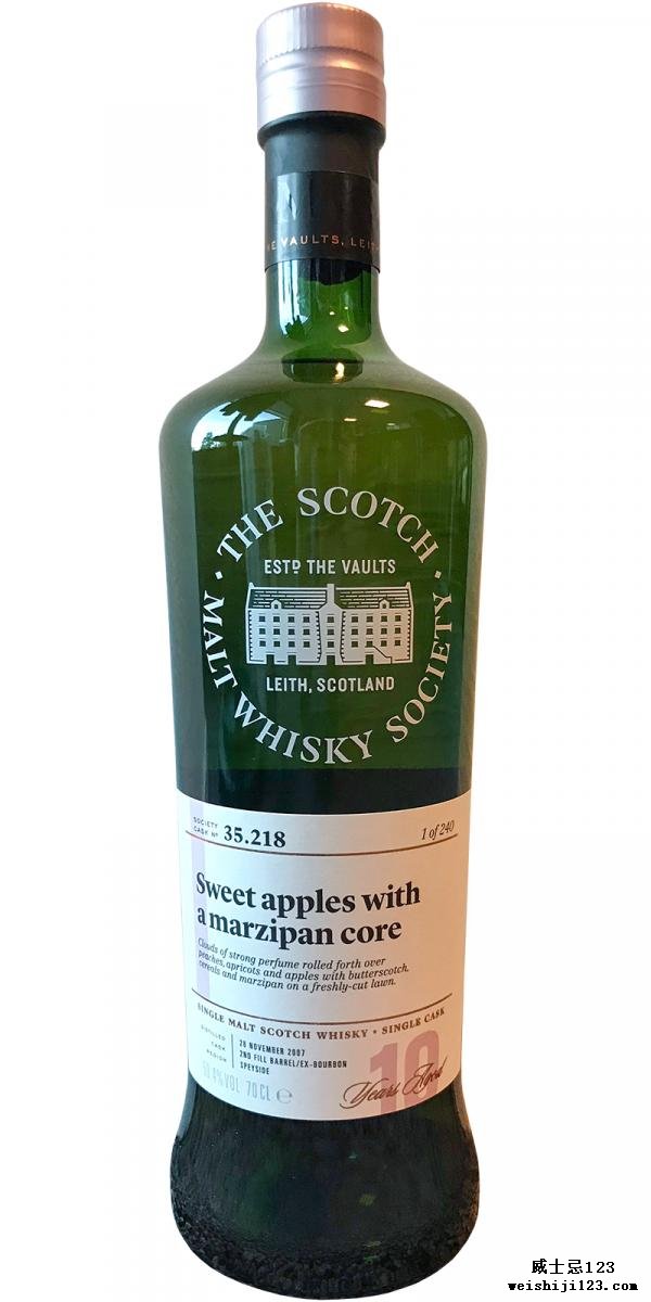 Glen Moray 2007 SMWS 35.218