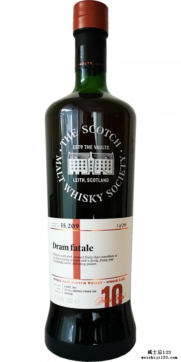 Glen Moray 2007 SMWS 35.209