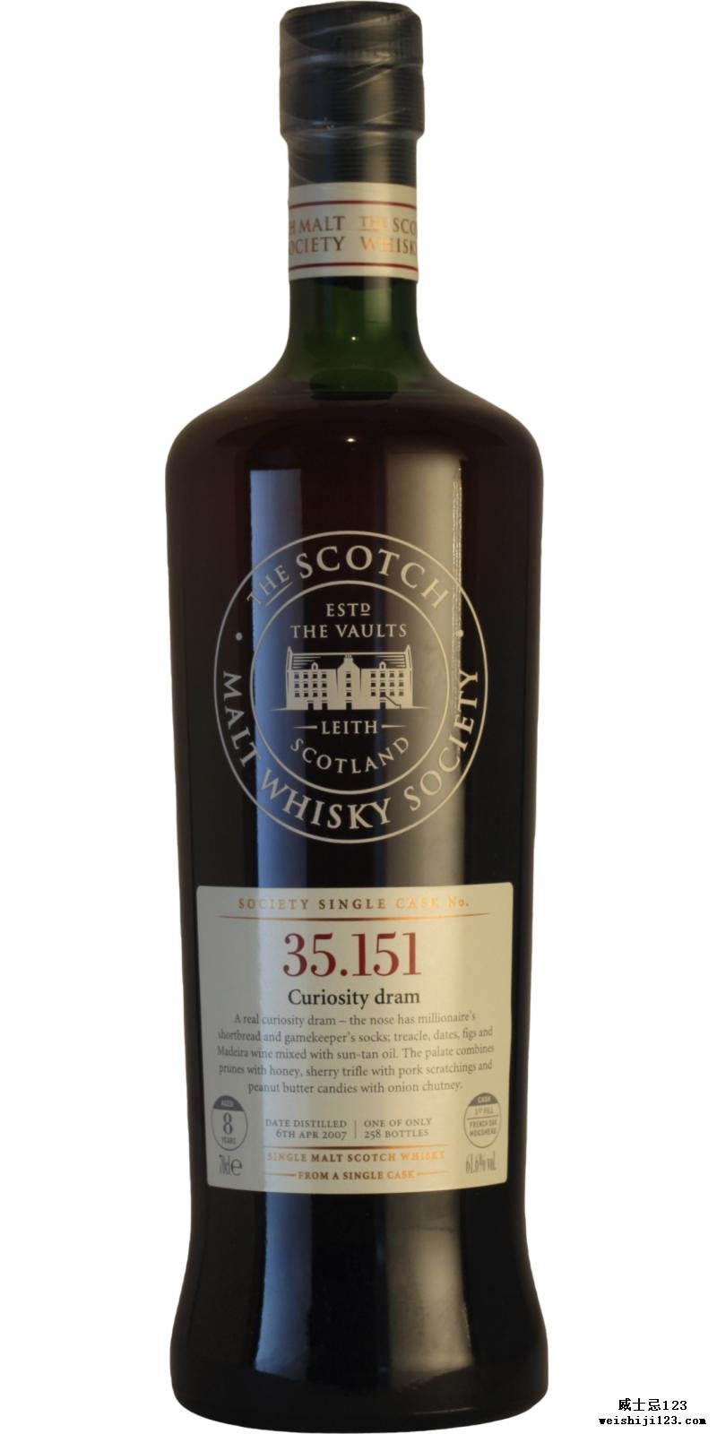 Glen Moray 2007 SMWS 35.151