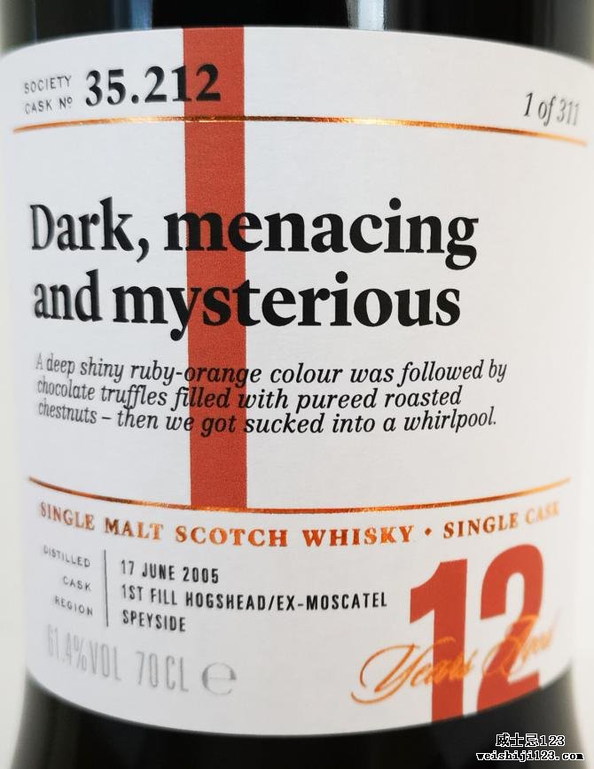 Glen Moray 2005 SMWS 35.212