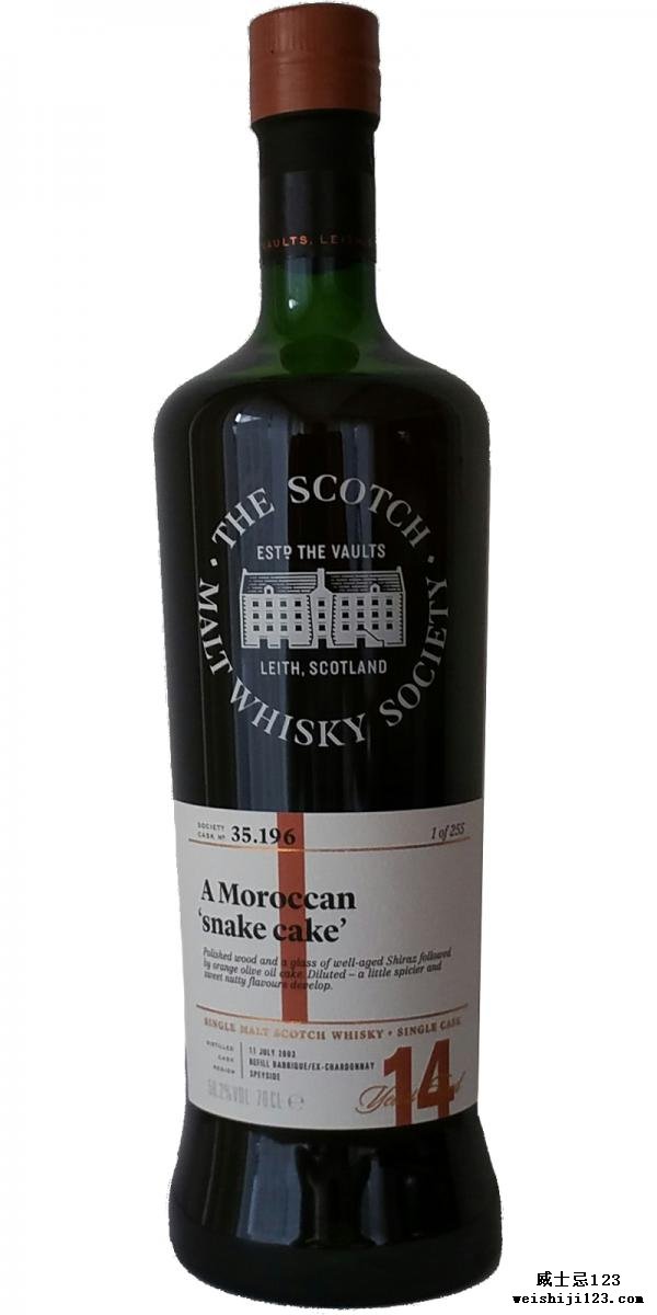 Glen Moray 2003 SMWS 35.196