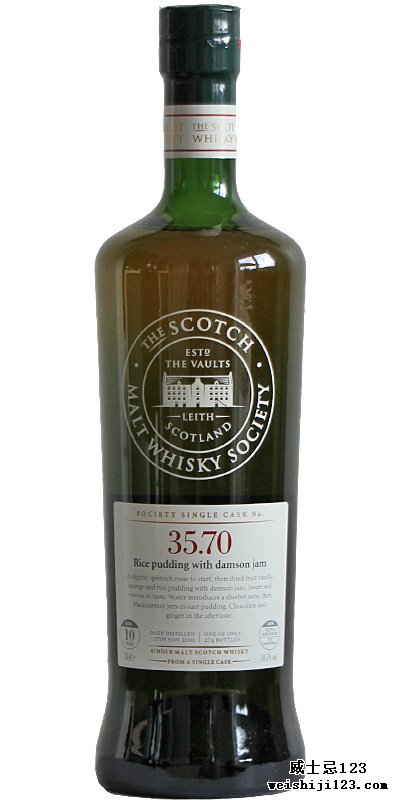 Glen Moray 2001 SMWS 35.70