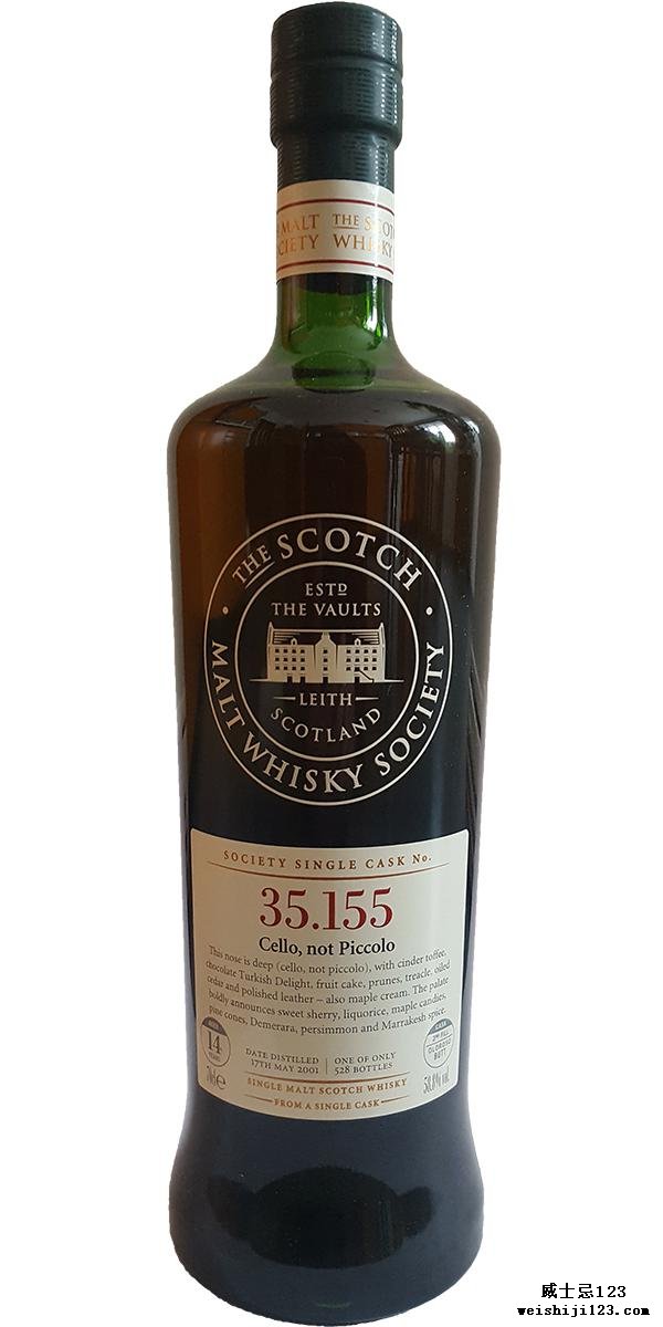 Glen Moray 2001 SMWS 35.155