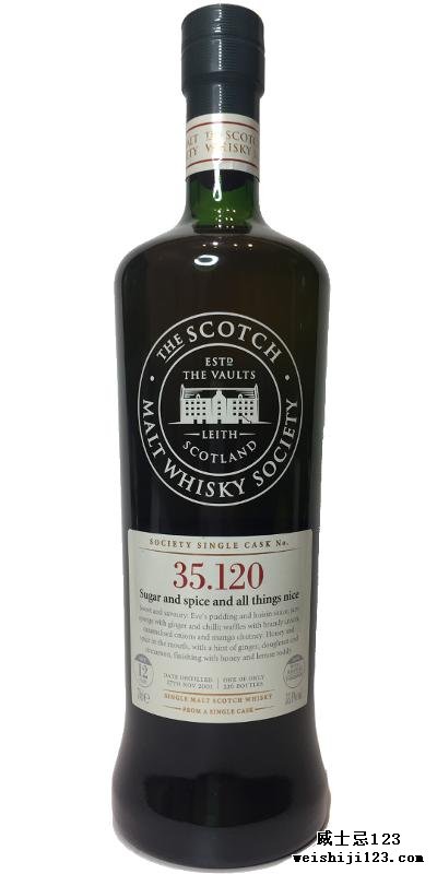 Glen Moray 2001 SMWS 35.120