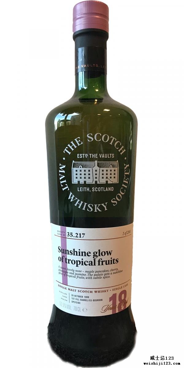 Glen Moray 1999 SMWS 35.217