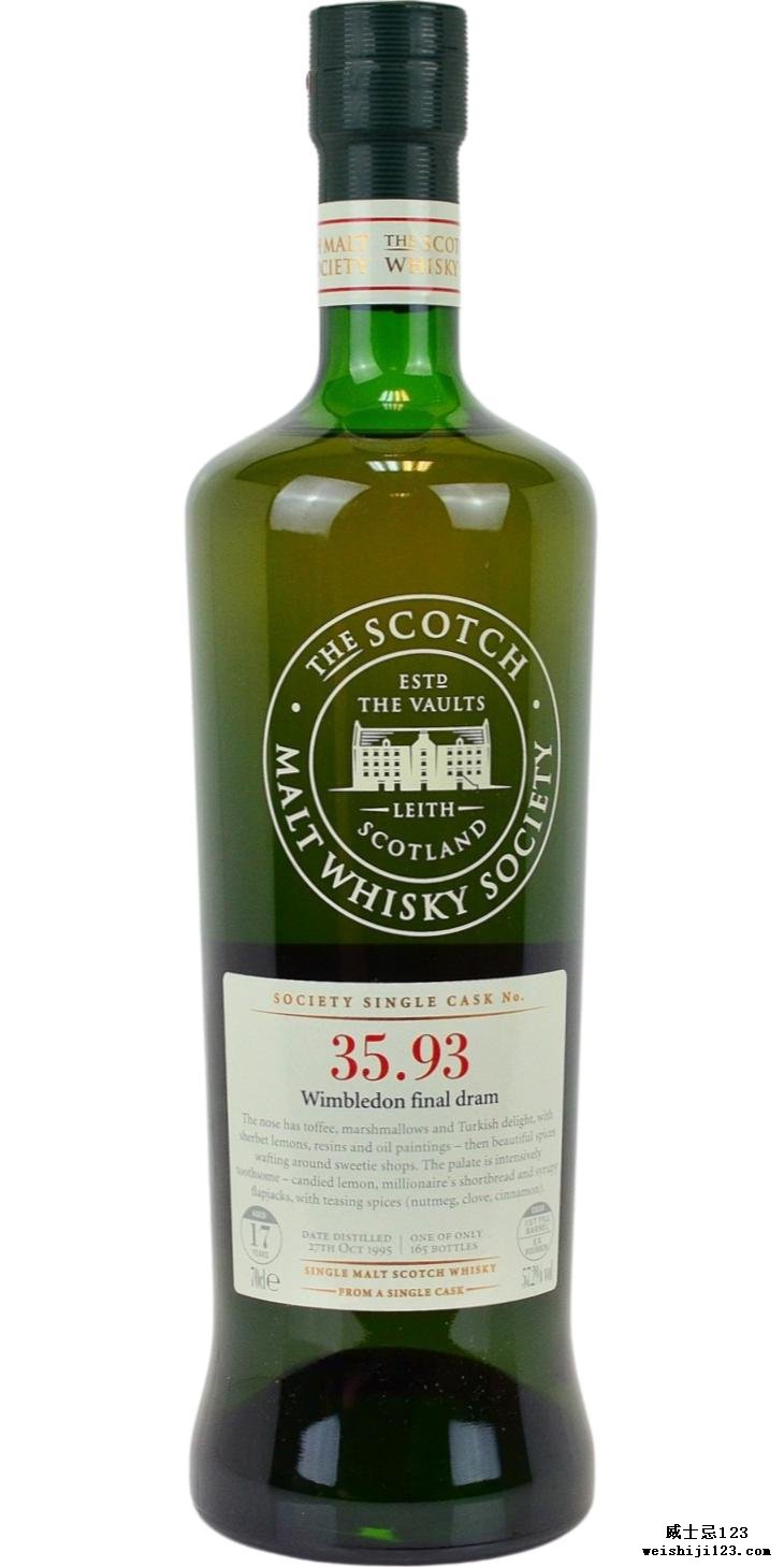 Glen Moray 1995 SMWS 35.93