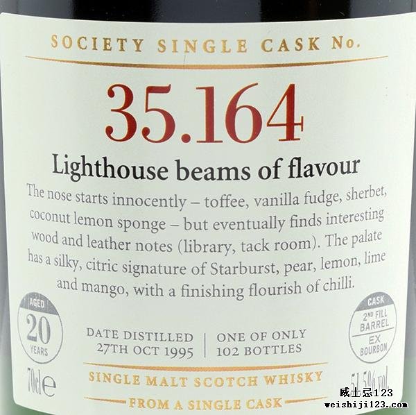 Glen Moray 1995 SMWS 35.164