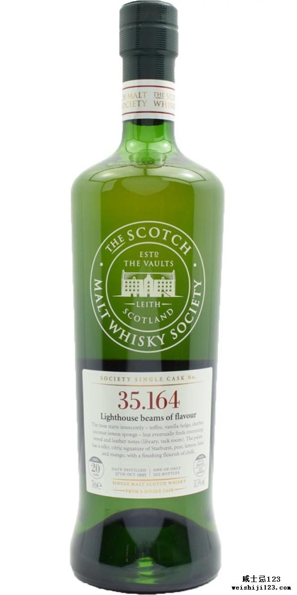 Glen Moray 1995 SMWS 35.164