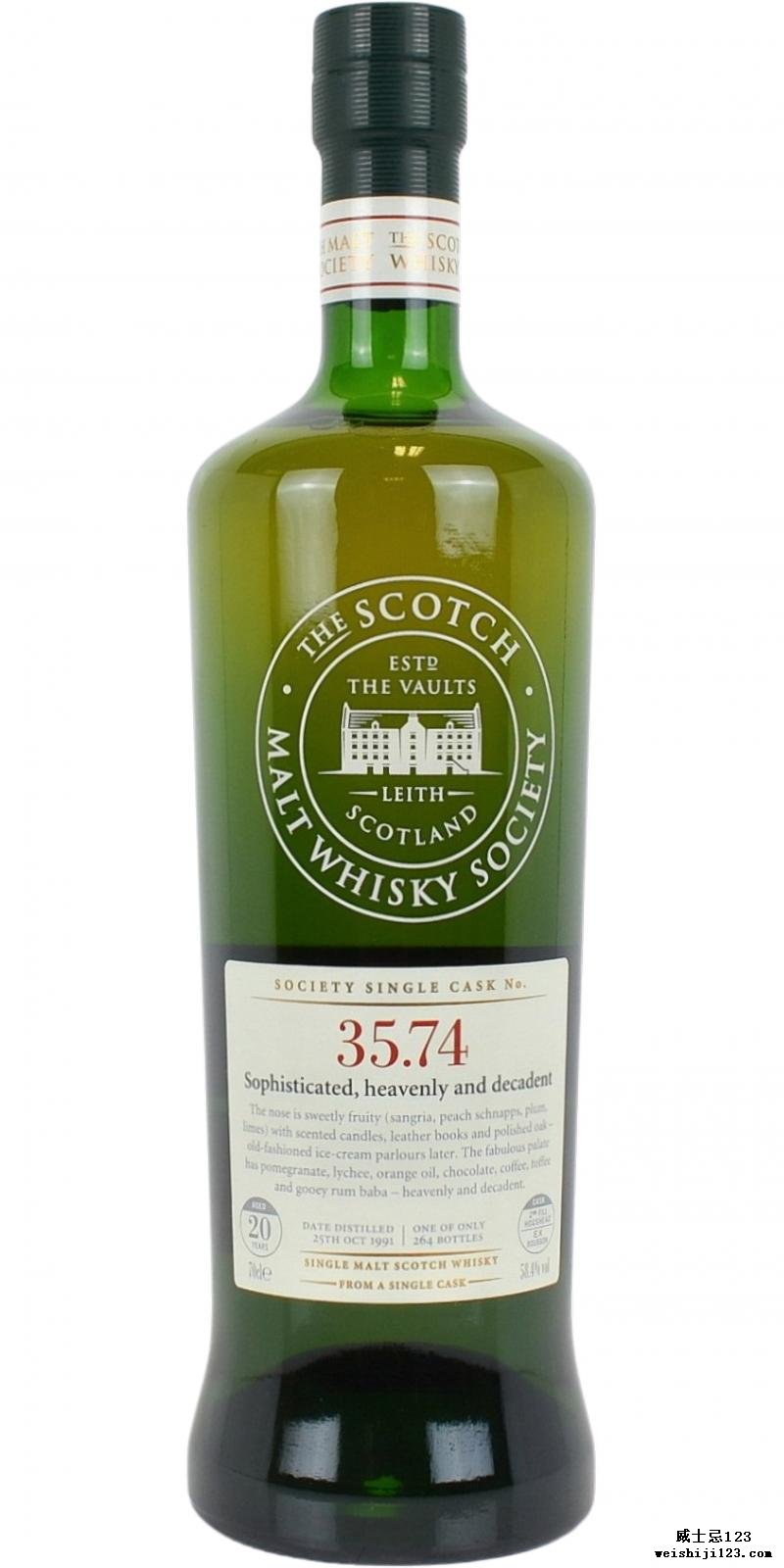 Glen Moray 1991 SMWS 35.74