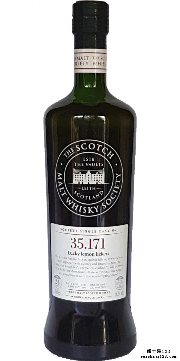 Glen Moray 1991 SMWS 35.171