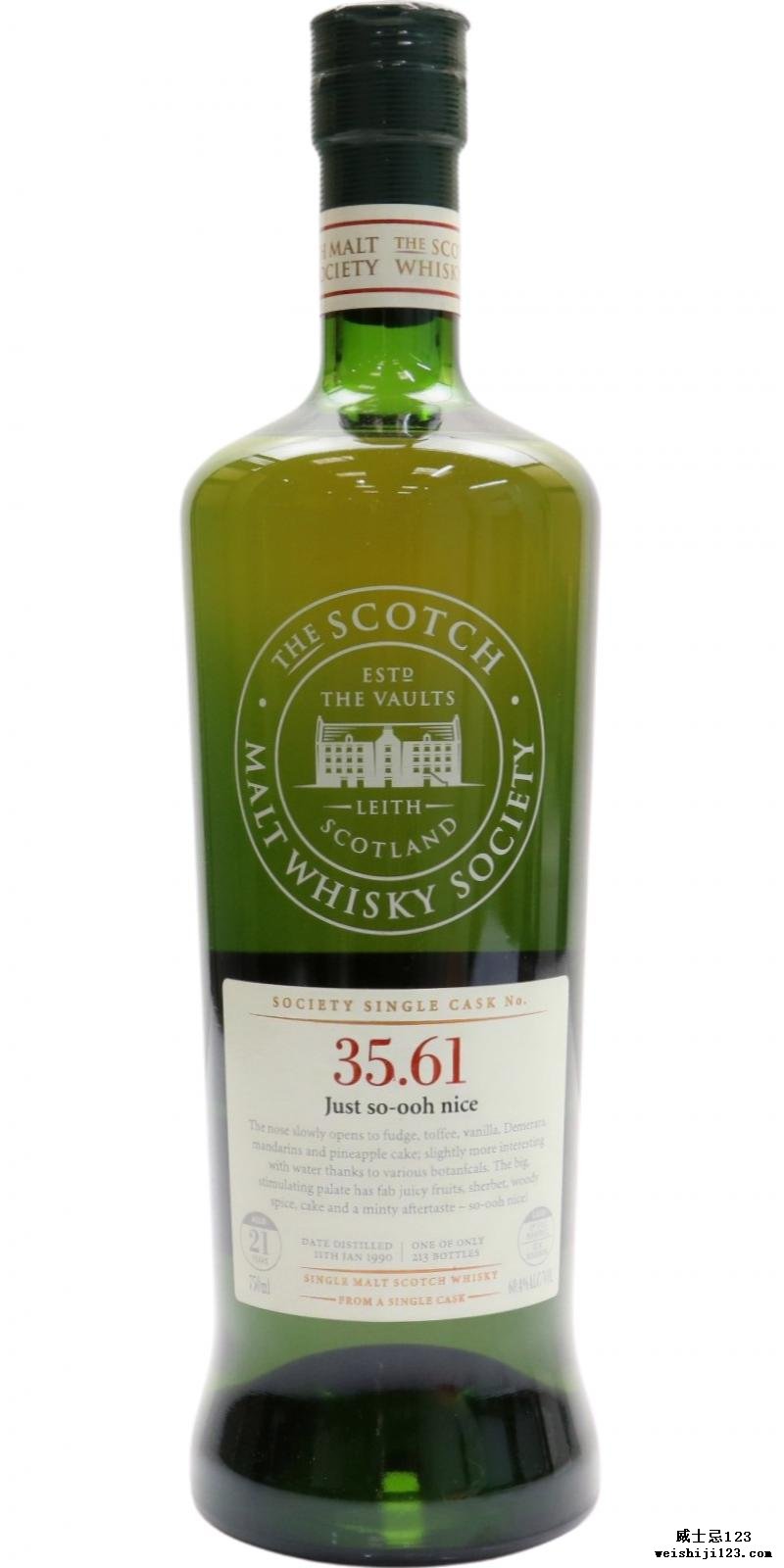 Glen Moray 1990 SMWS 35.61