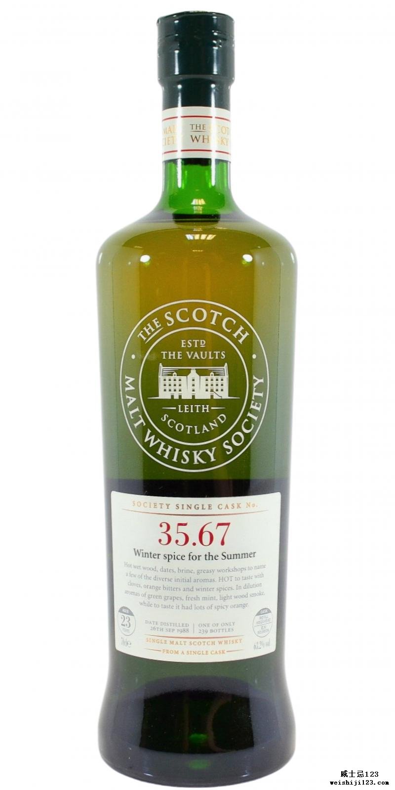 Glen Moray 1988 SMWS 35.67