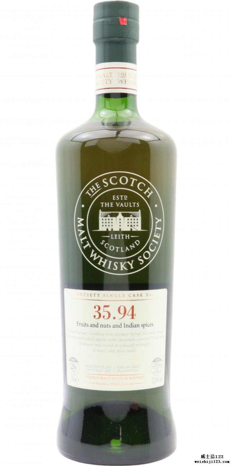 Glen Moray 1987 SMWS 35.94