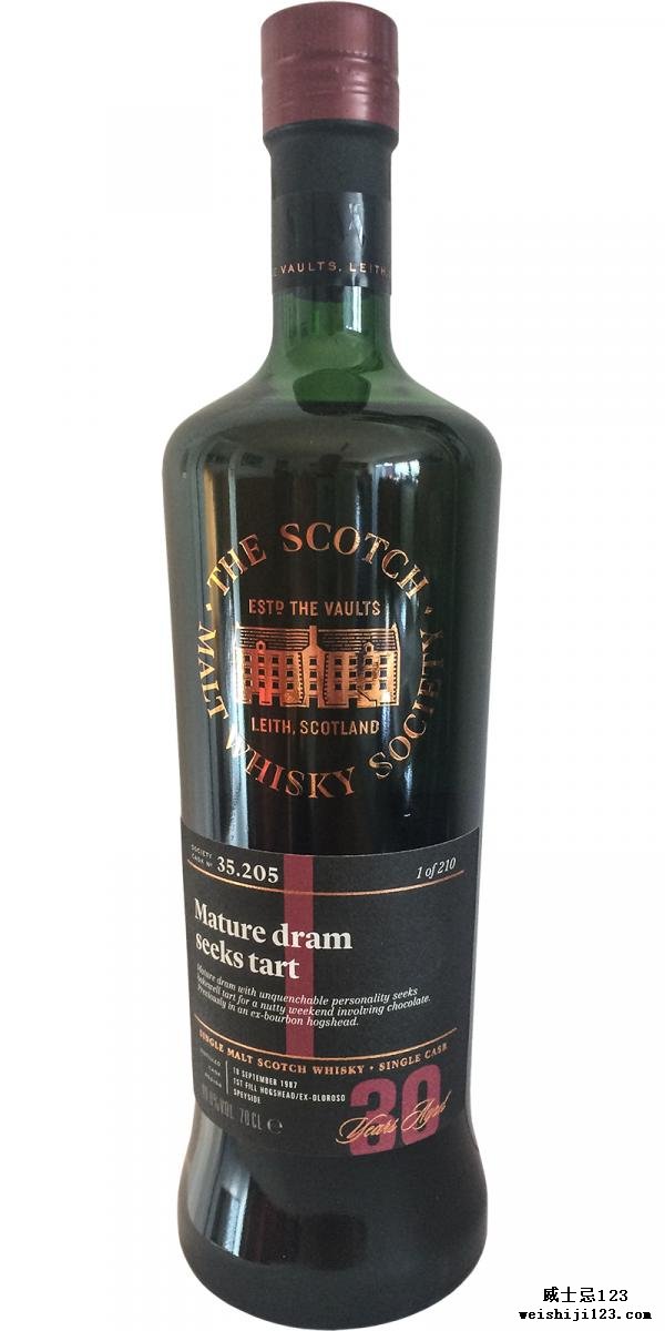 Glen Moray 1987 SMWS 35.205