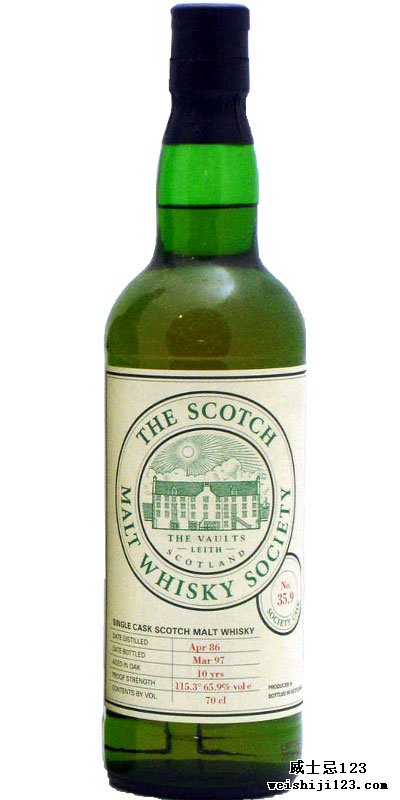 Glen Moray 1986 SMWS 35.9