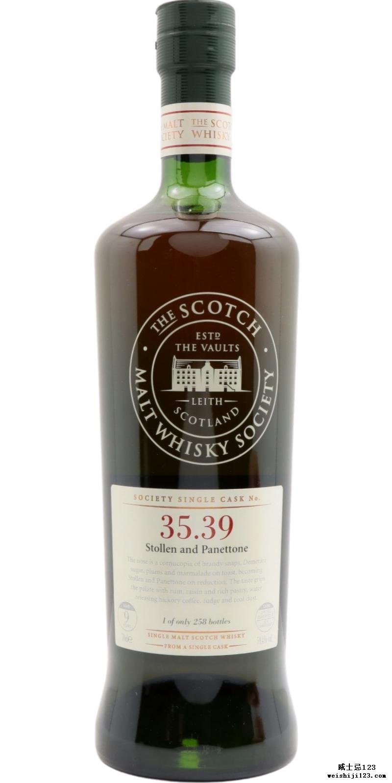 Glen Moray 09-year-old SMWS 35.39