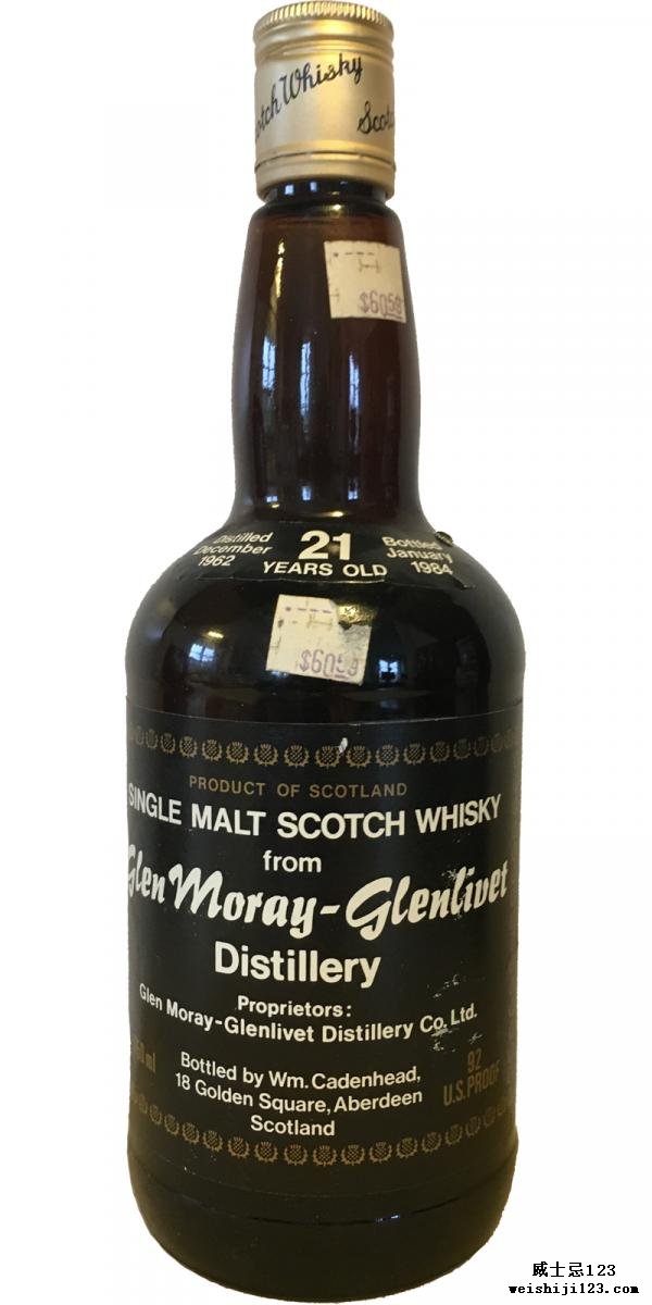 Glen Moray 1962 CA