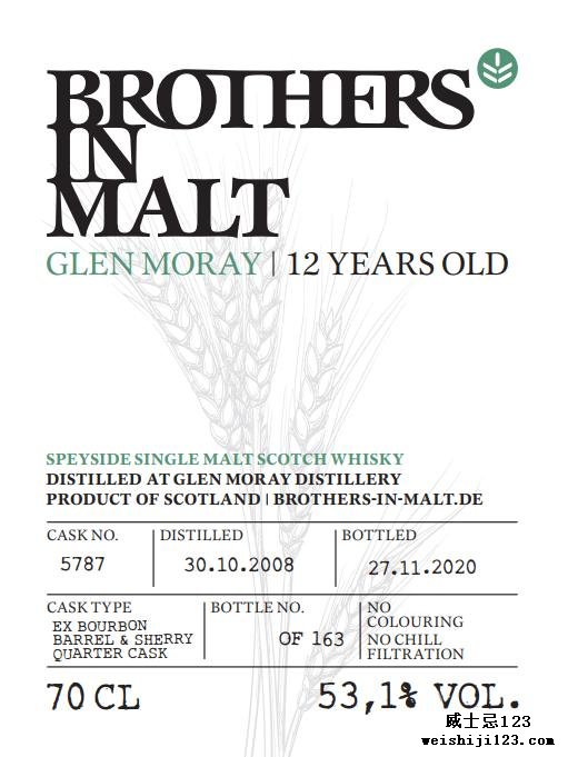 Glen Moray 2008 BiM