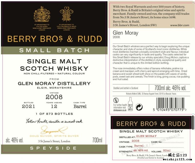 Glen Moray 2008 BR